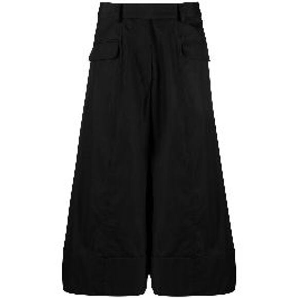 Simone Rocha 'Sculpted' Black Acetate Wide-Leg Trousers Size XS - Picture 1 of 4